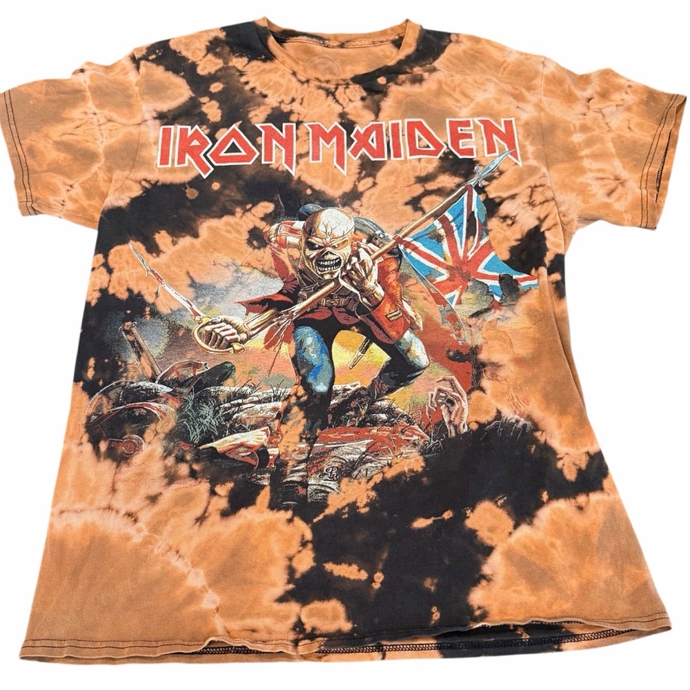 Iron Maiden Tie Dye Band Heavy Metal Tshirt Tee Size Medium Unisex Adult